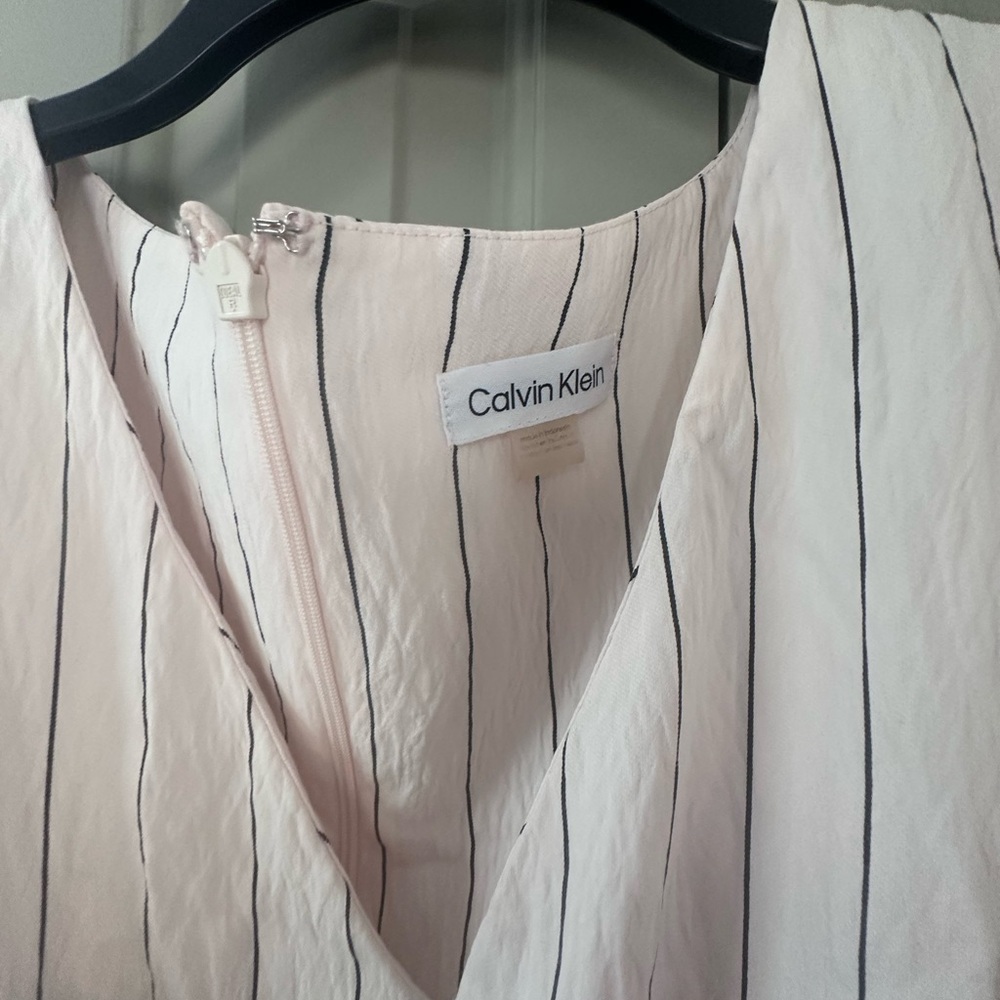 CK pale pink striped Maxi Dress - Picture 2 of 2